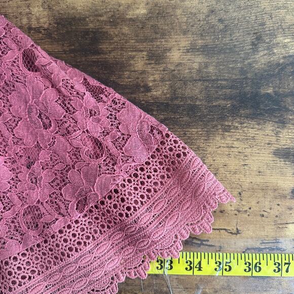 Prince and Fox Babydoll Mini Dress Small Pink Spaghetti Strap Lacey Going Out - Picture 6 of 7